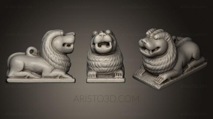 Figurines lions tigers sphinxes (STKL_0208) 3D model for CNC machine